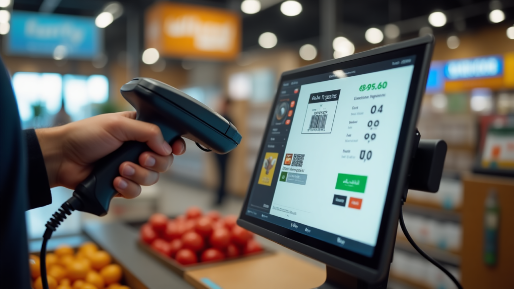 POS system for supermarkets
